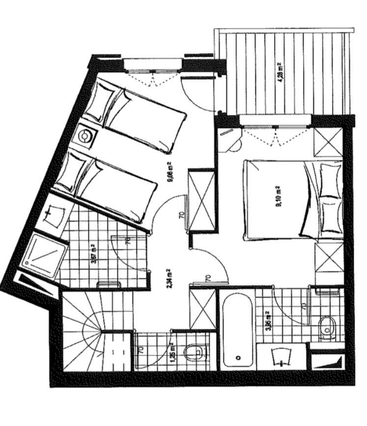 L'Ekrin Des Arcs - Arc 1950 Le Village - Duplex 6-8 Pers Les Arcs  المظهر الخارجي الصورة